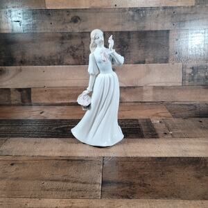 Fine Porcelain Spring Lady with Flowers - 12" Figure